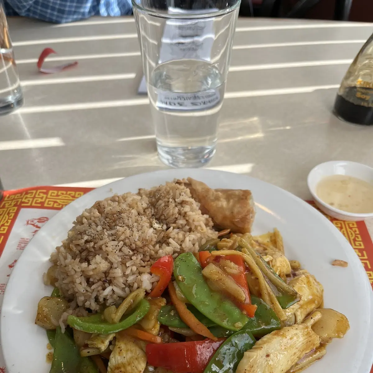 Soup and Egg Roll