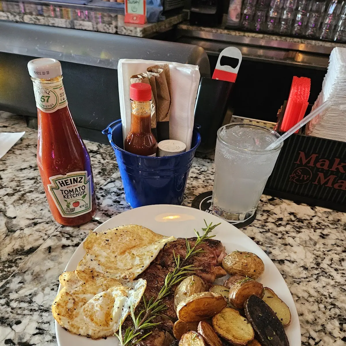 Steak Eggs and Potatos
