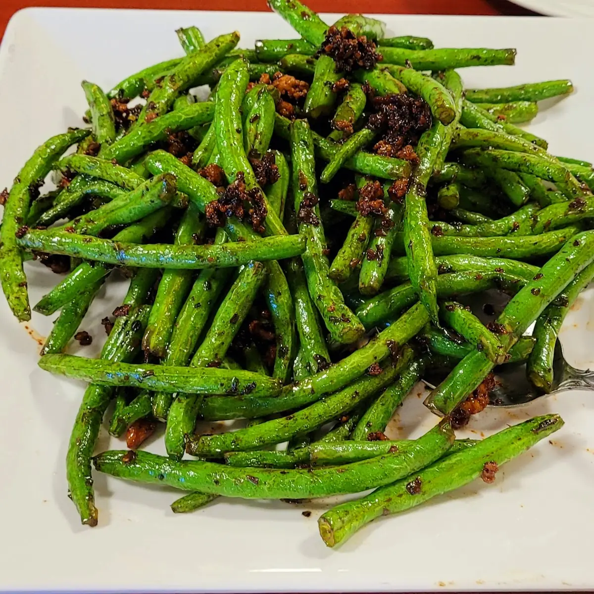 BBQ Pork with String Beans