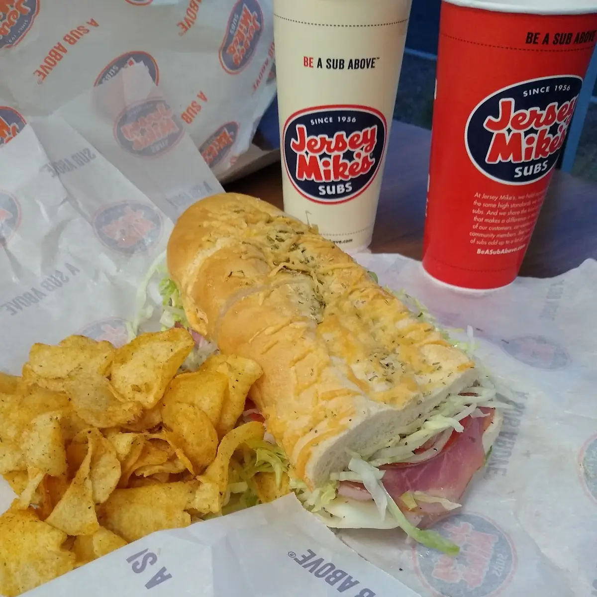 Classic Italian Sub on Parmesan Rosemary Bread