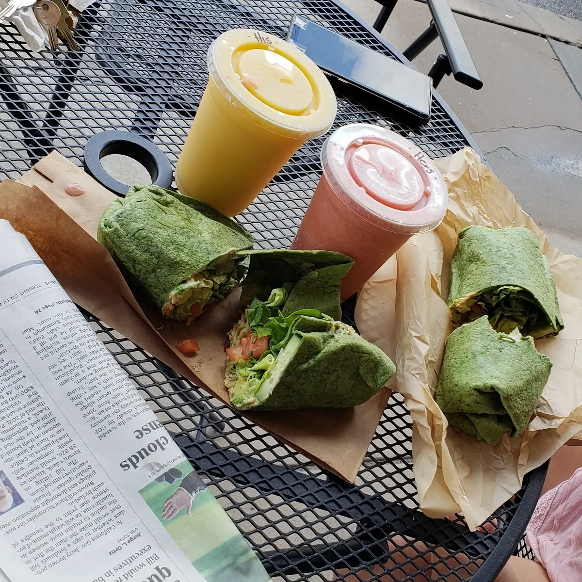 Hummus Veggie Wrap