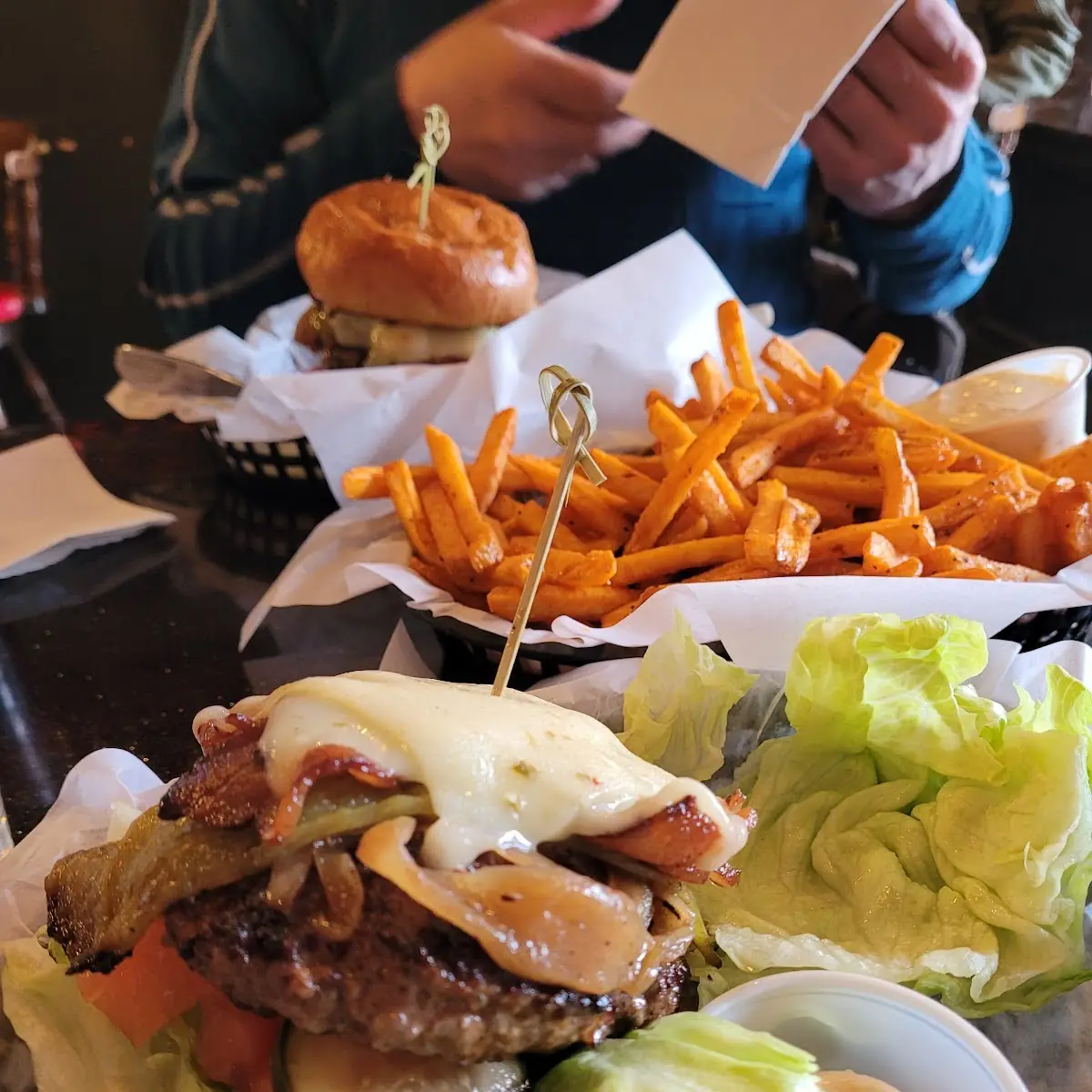Smash Burger in a Lettuce Wrap