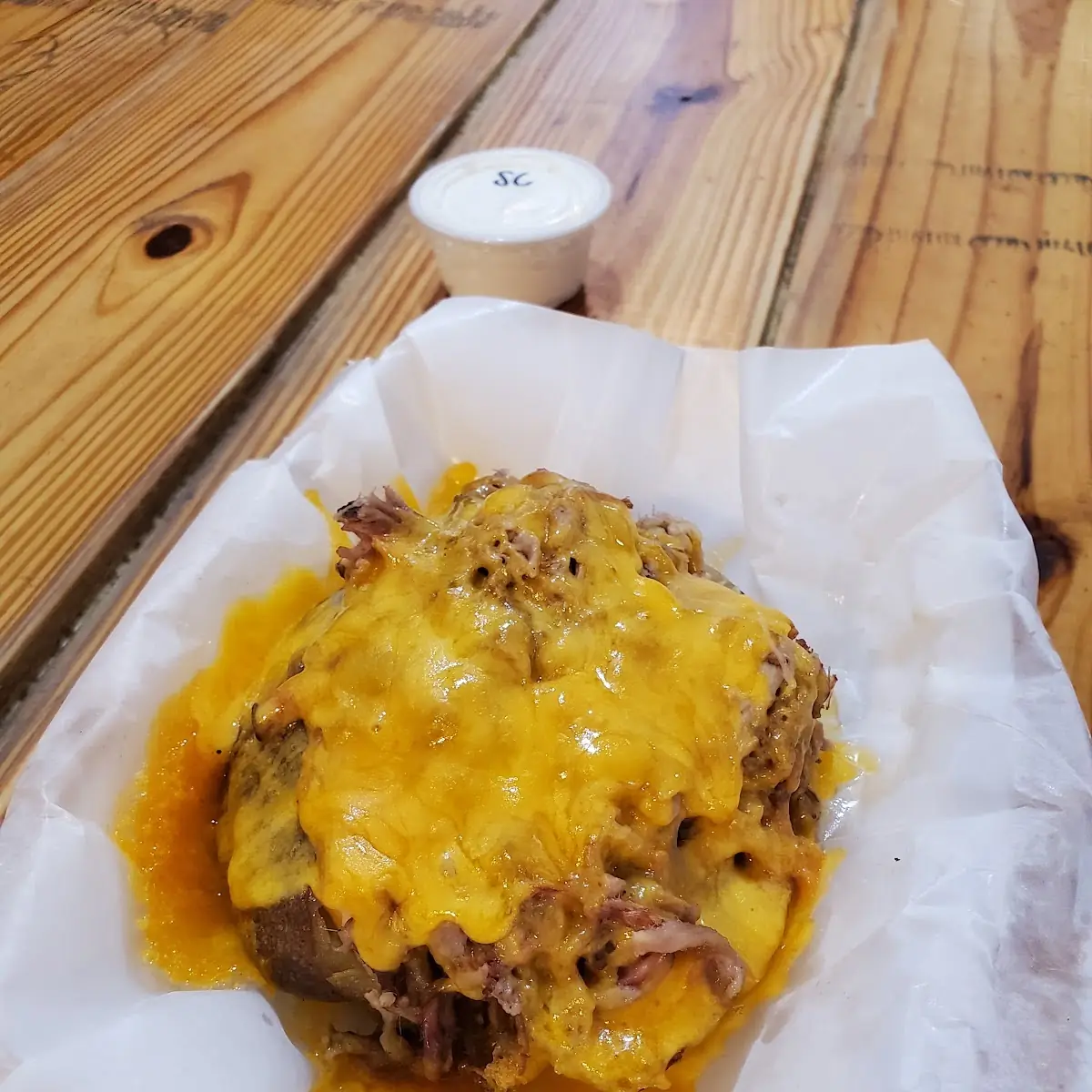 Baked Potato with Pulled Pork