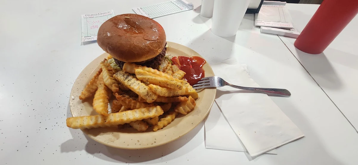 Double Hamburger & Fries