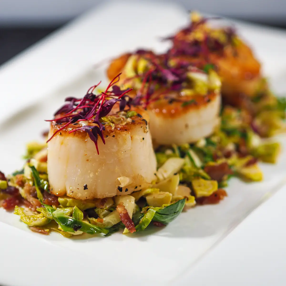 Pan Seared U10 Scallops
