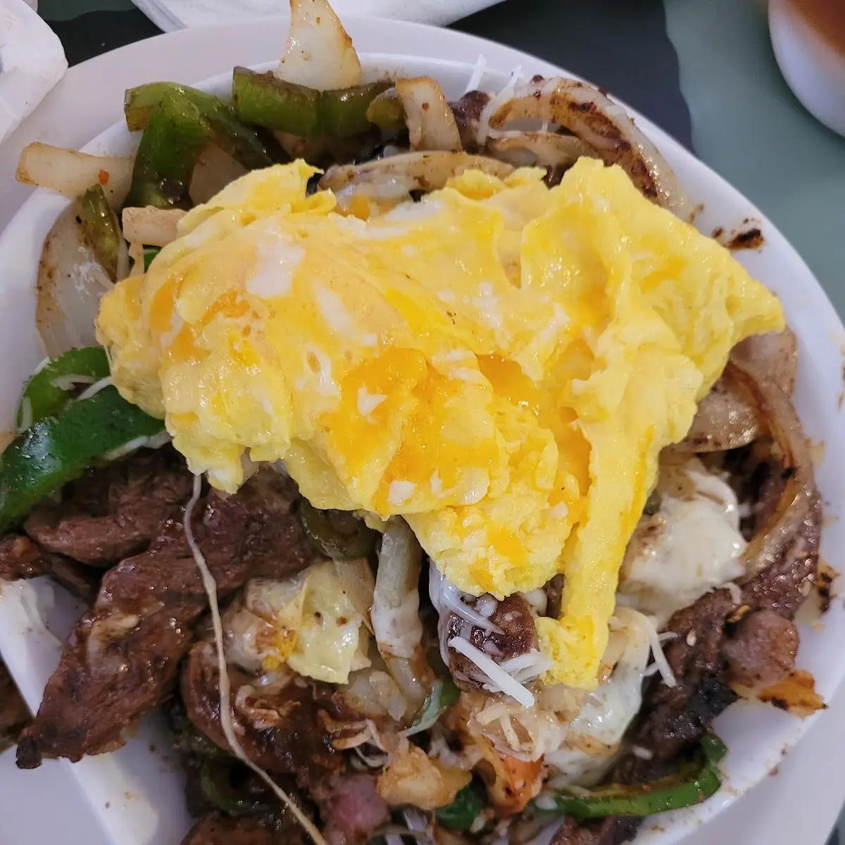 Steak & Mozzarella Cheese Omelet