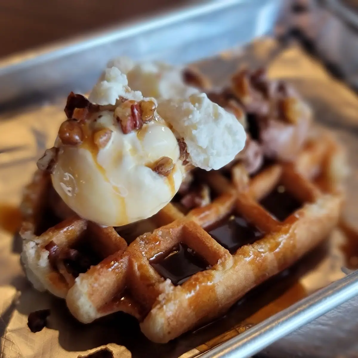 Belgian Waffle a La Mode