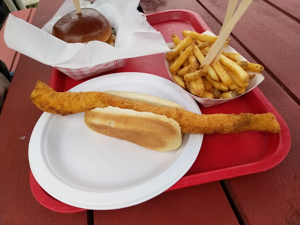 Fish and Chips and a Burger