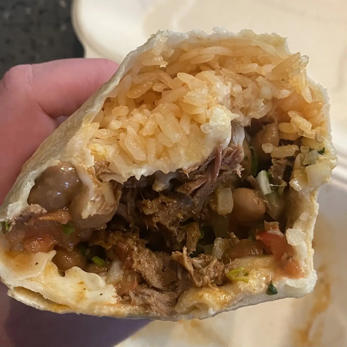Shredded Beef Burrito