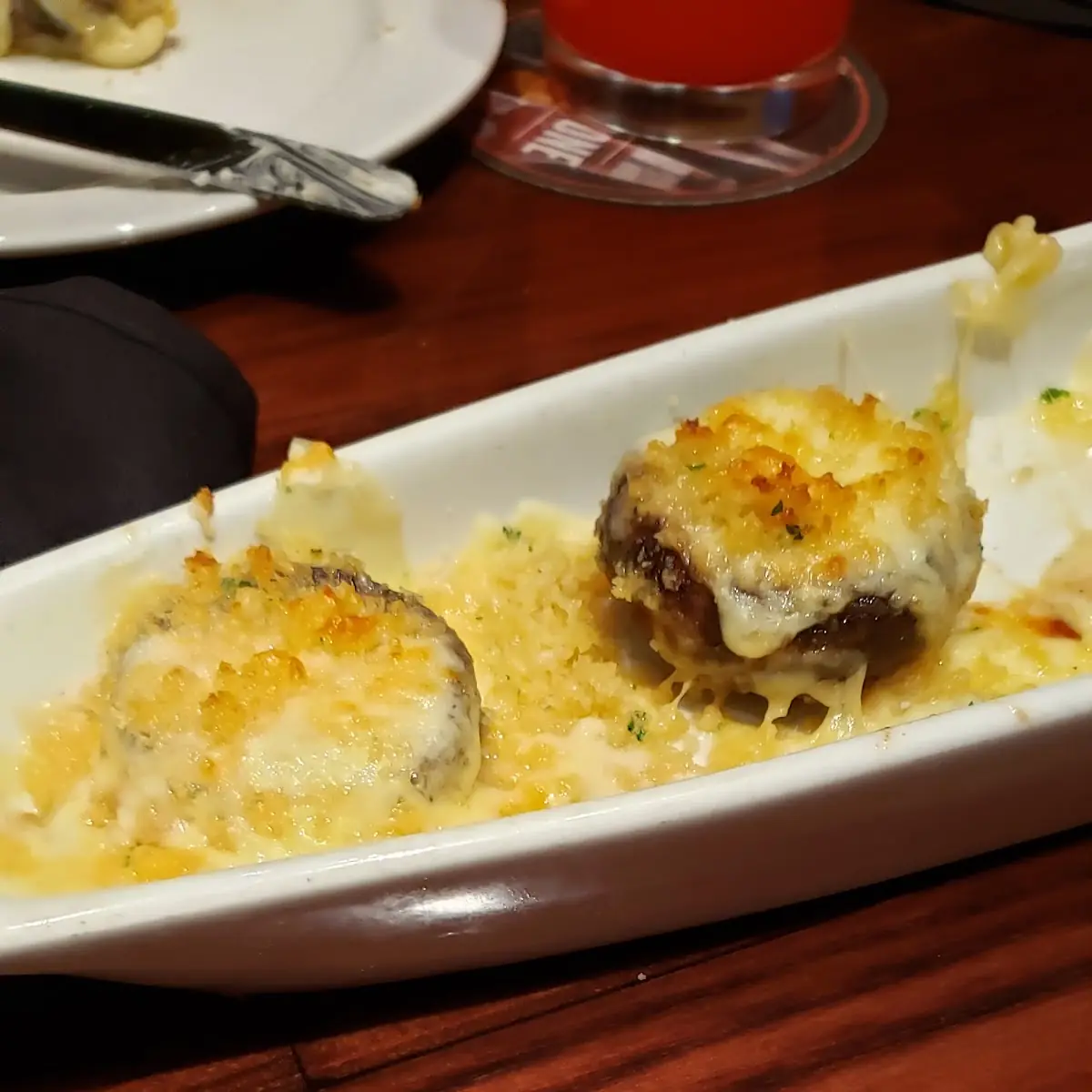 White Cheddar Stuffed Mushrooms