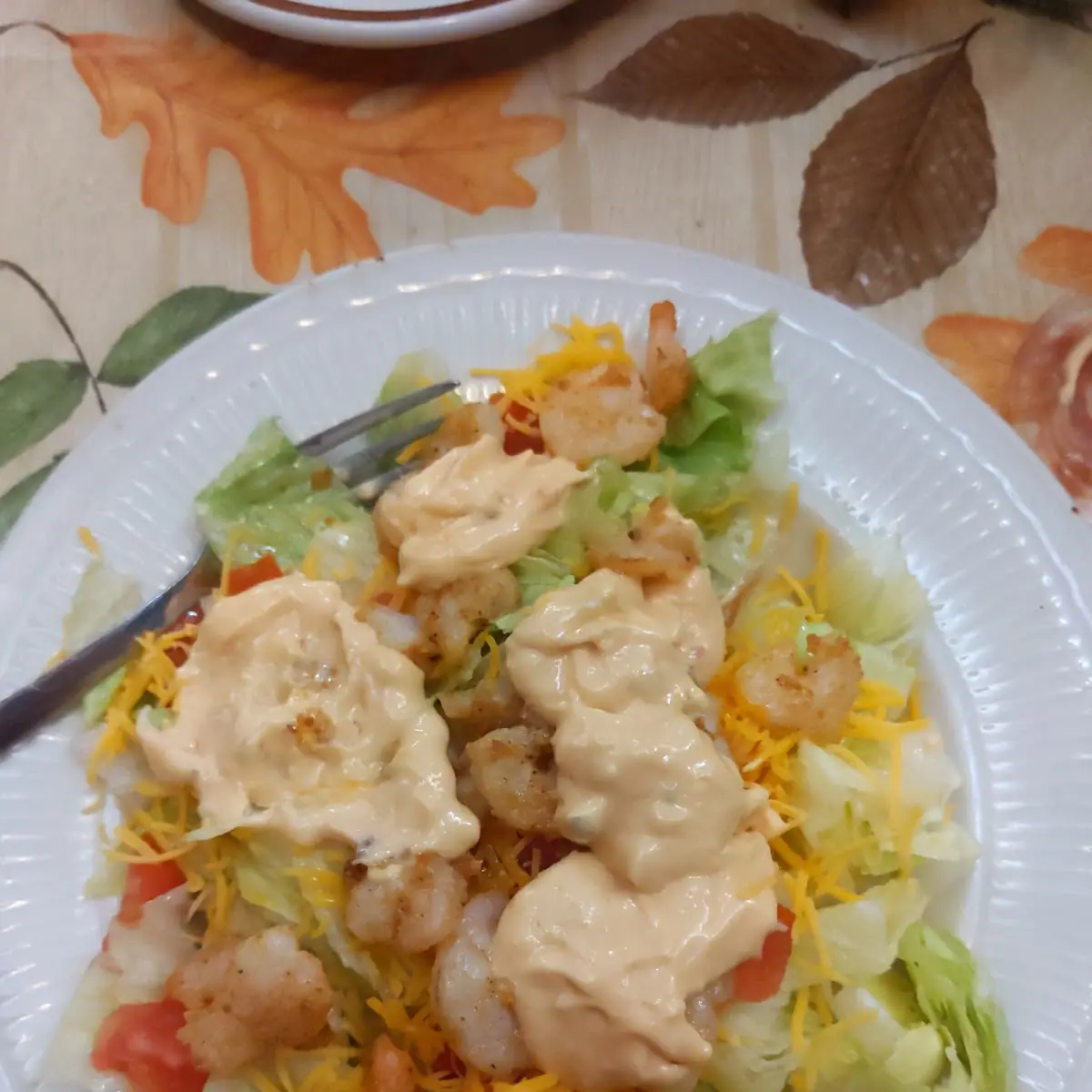 Large Volcano Shrimp Salad