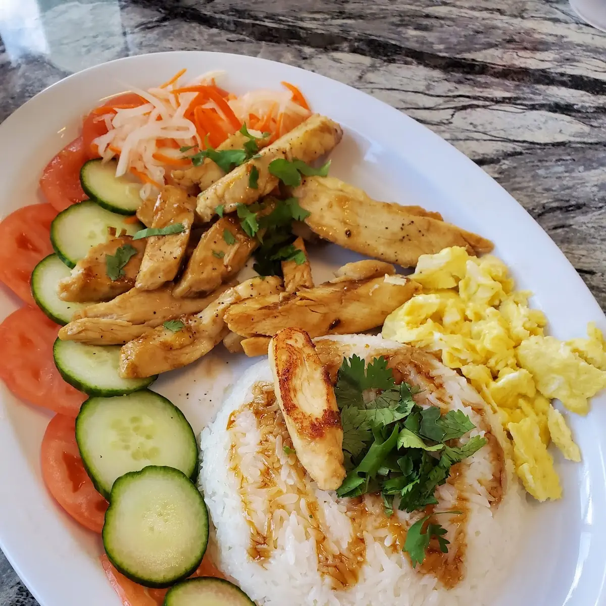 Grilled Chicken Rice Platter