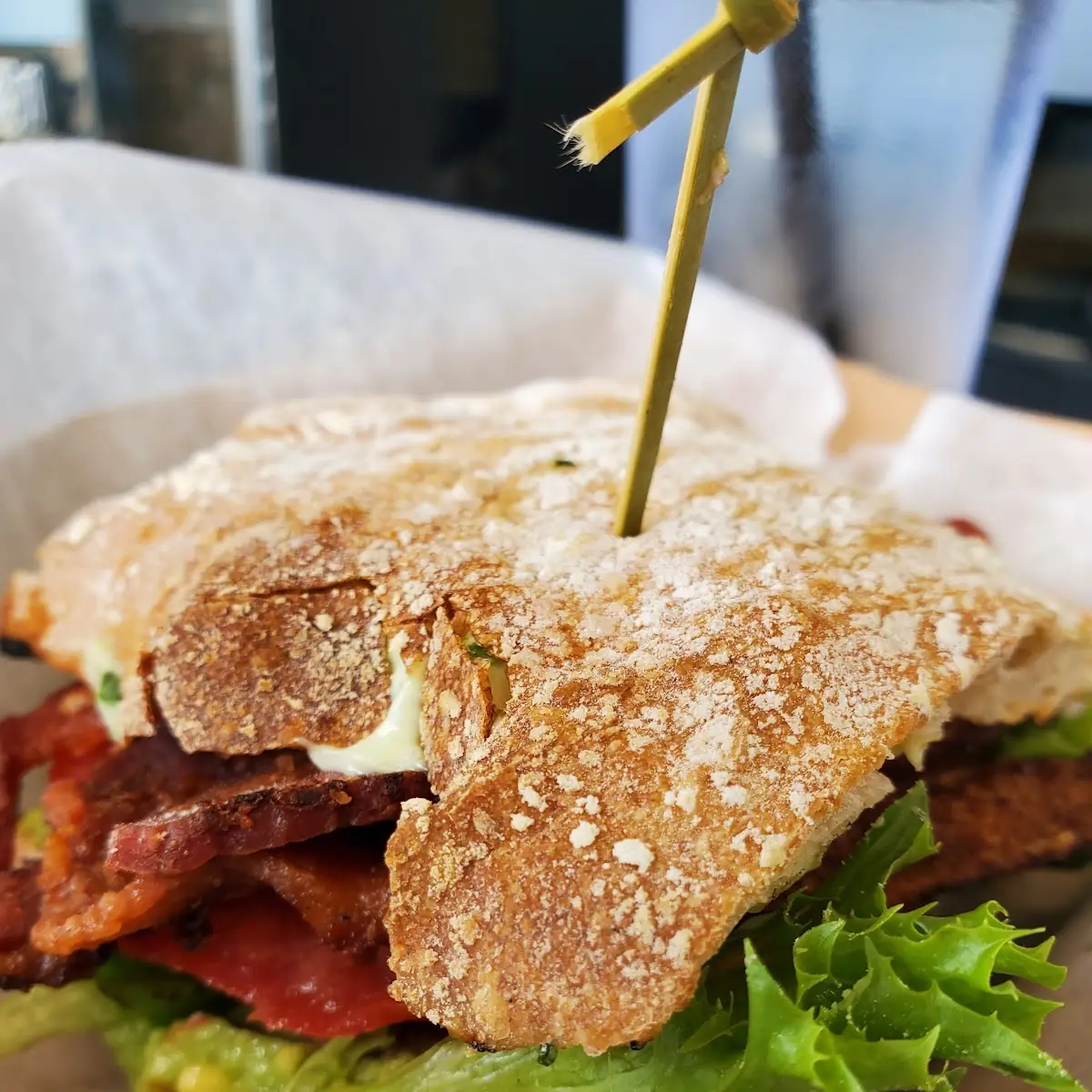 Avocado blt on Ciabatta