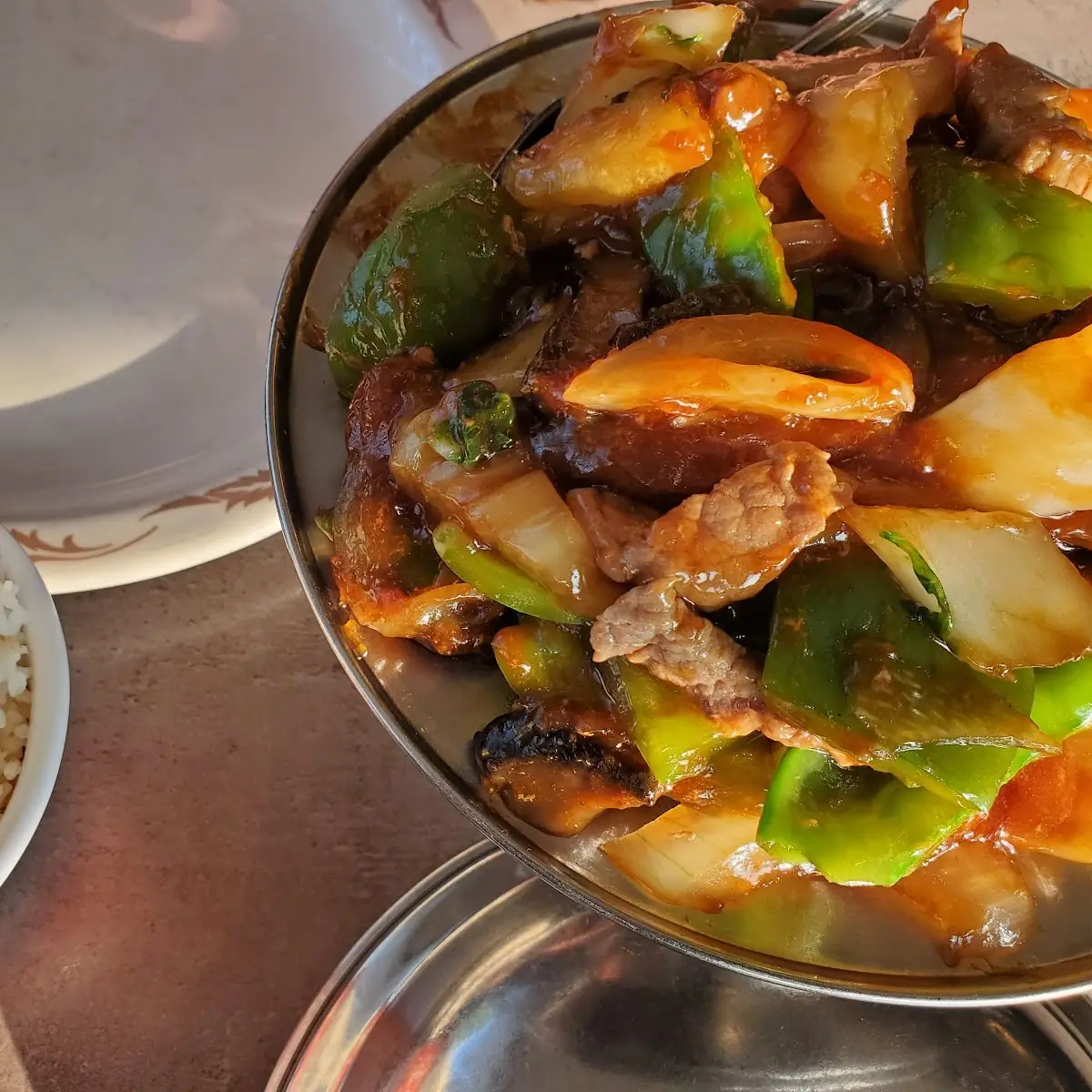 Pepper Steak with Rice