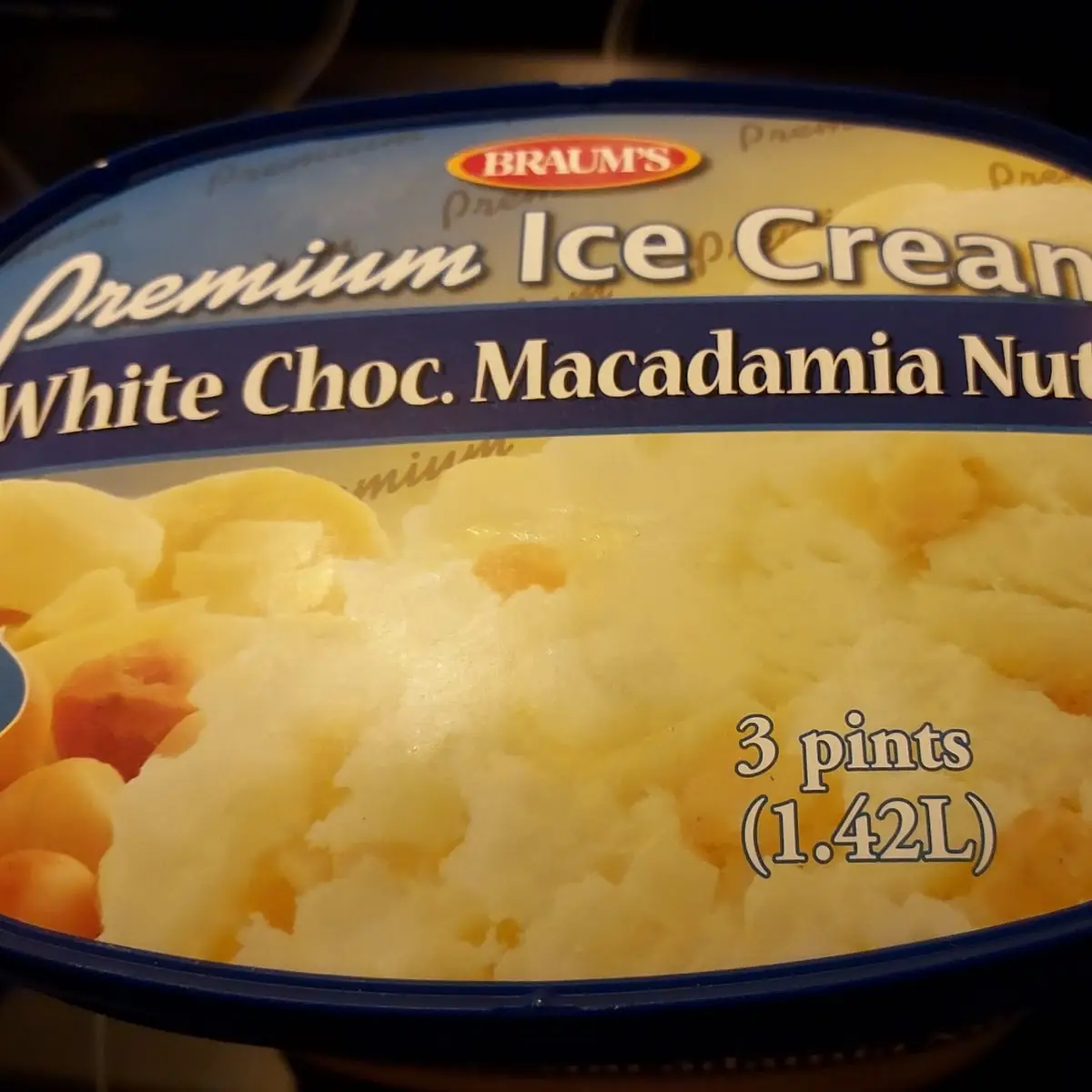 White Chocolate Macadamia Ice Cream