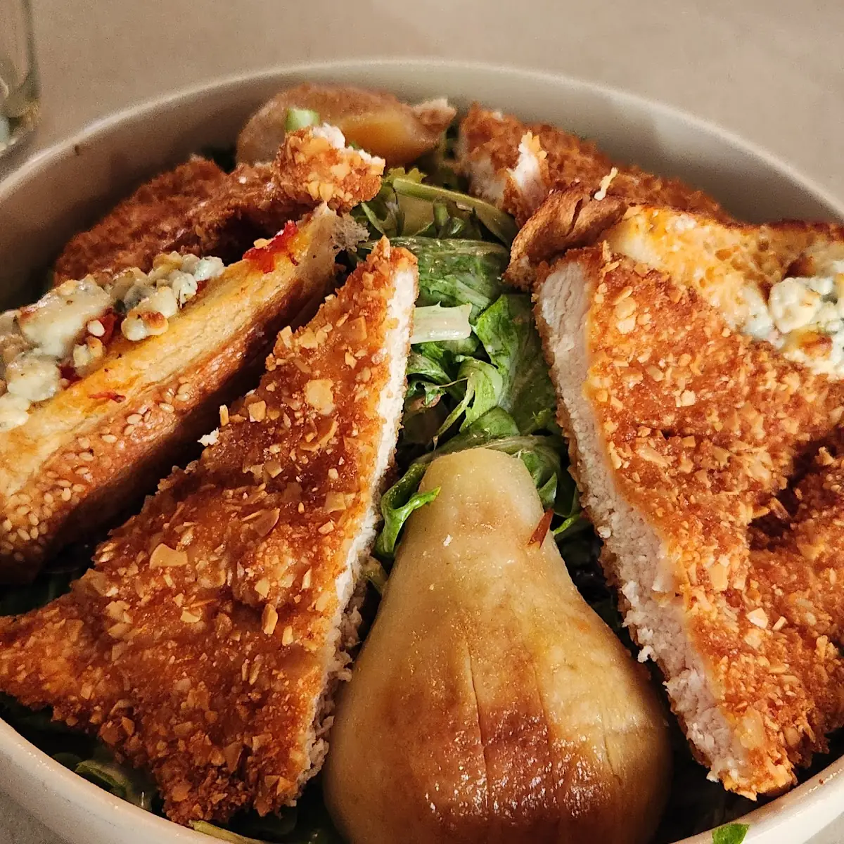 Almond Crusted Chicken Salad