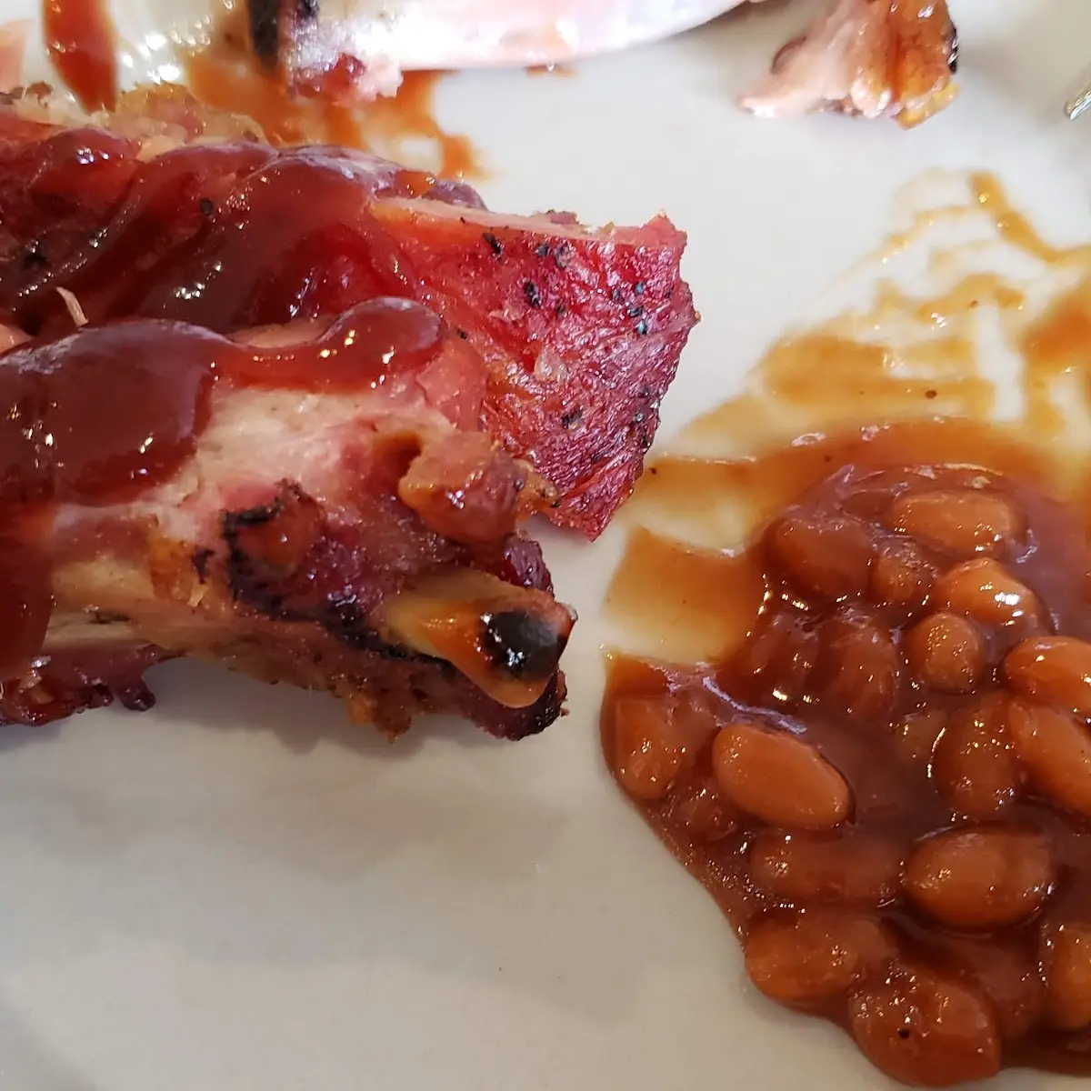 Ribs and Baked Beans
