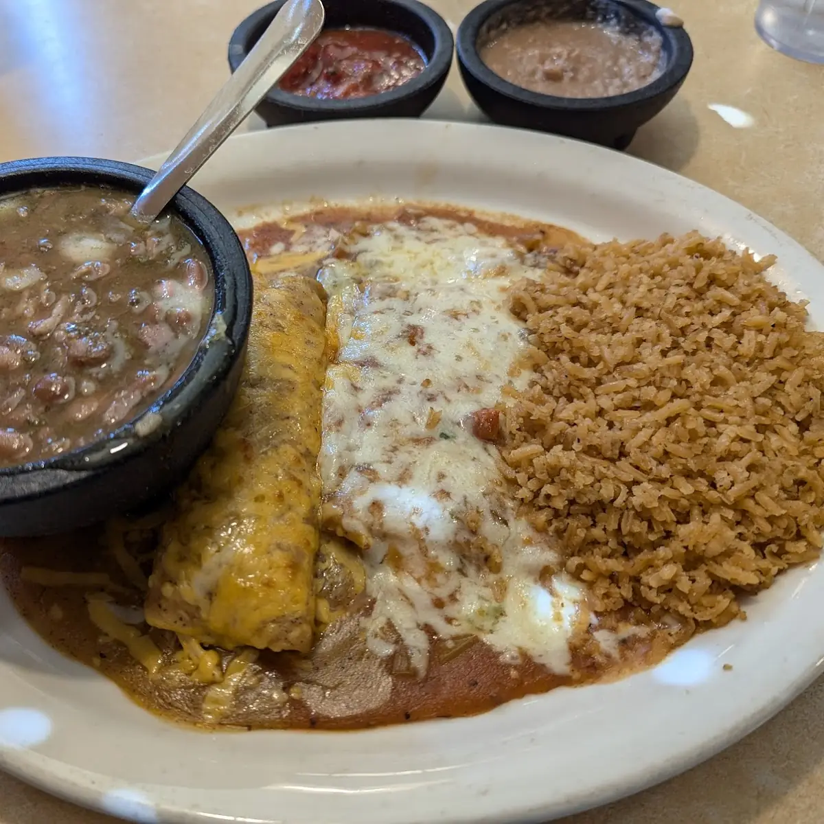 Refried Beans or Rice