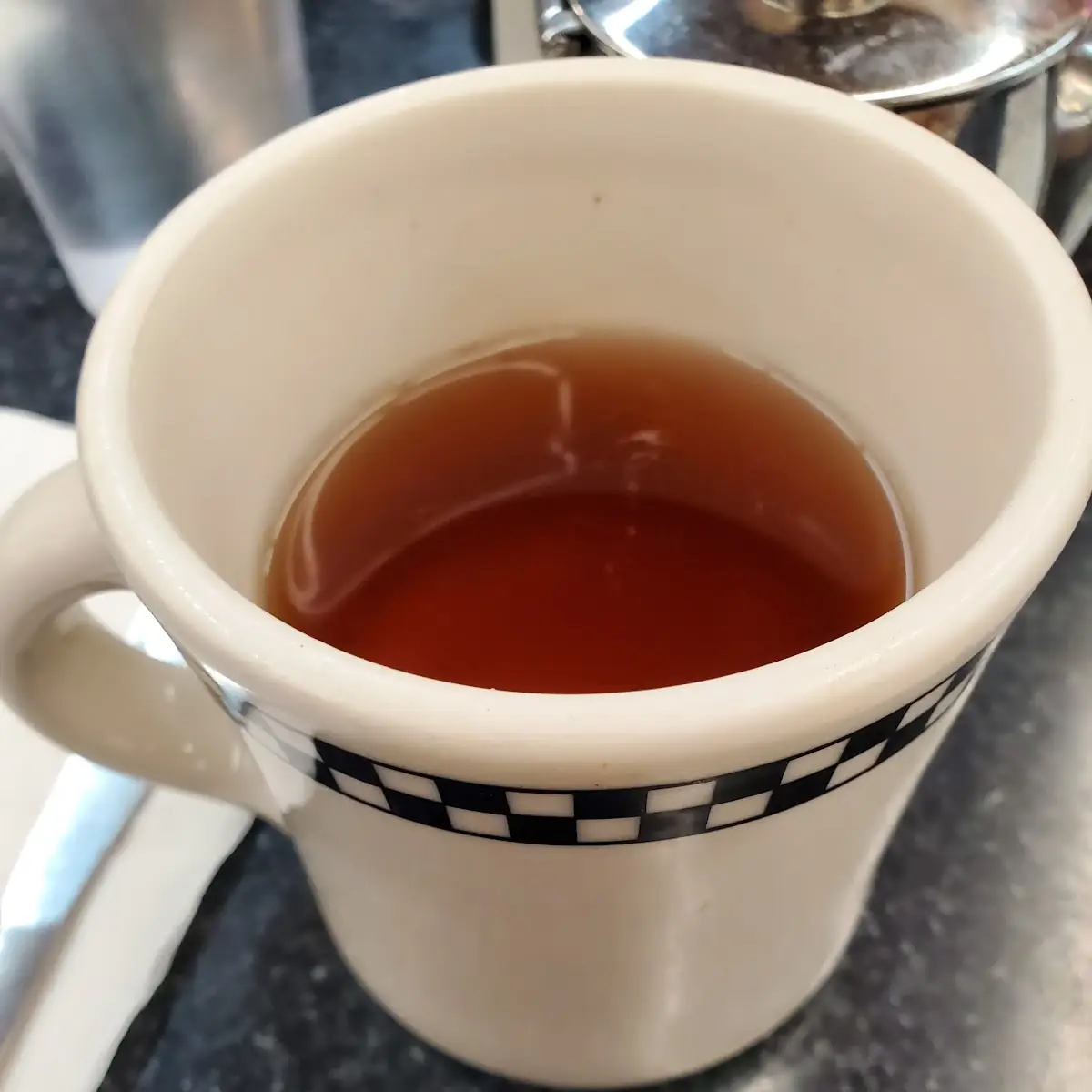 Hot Tea in and Old Fashioned Mug