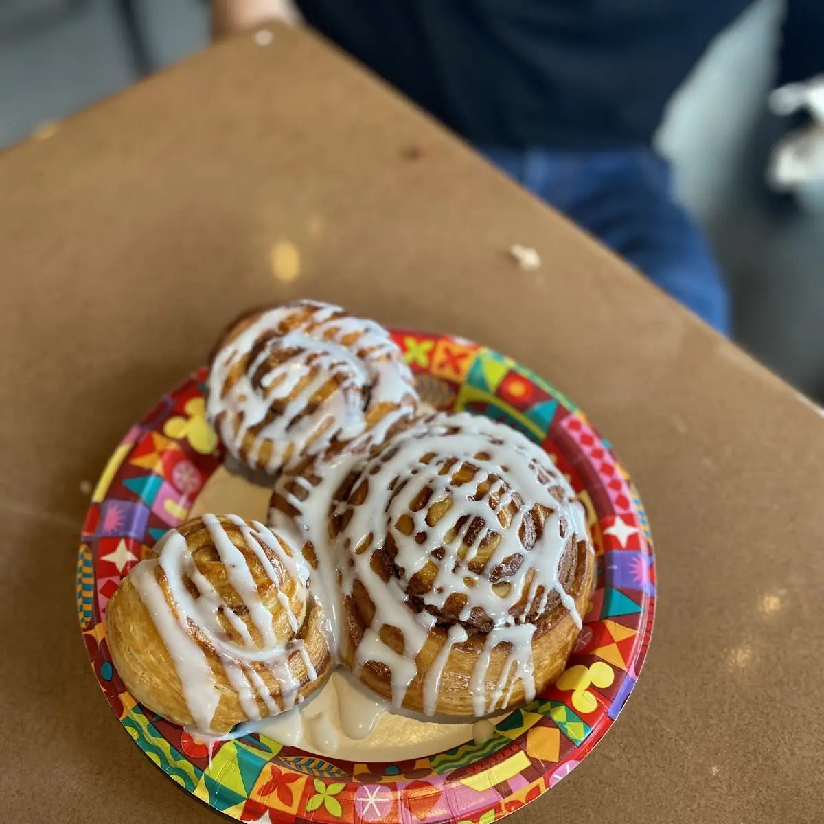 Cinnamon Roll with Orange Cream Cheese Icing