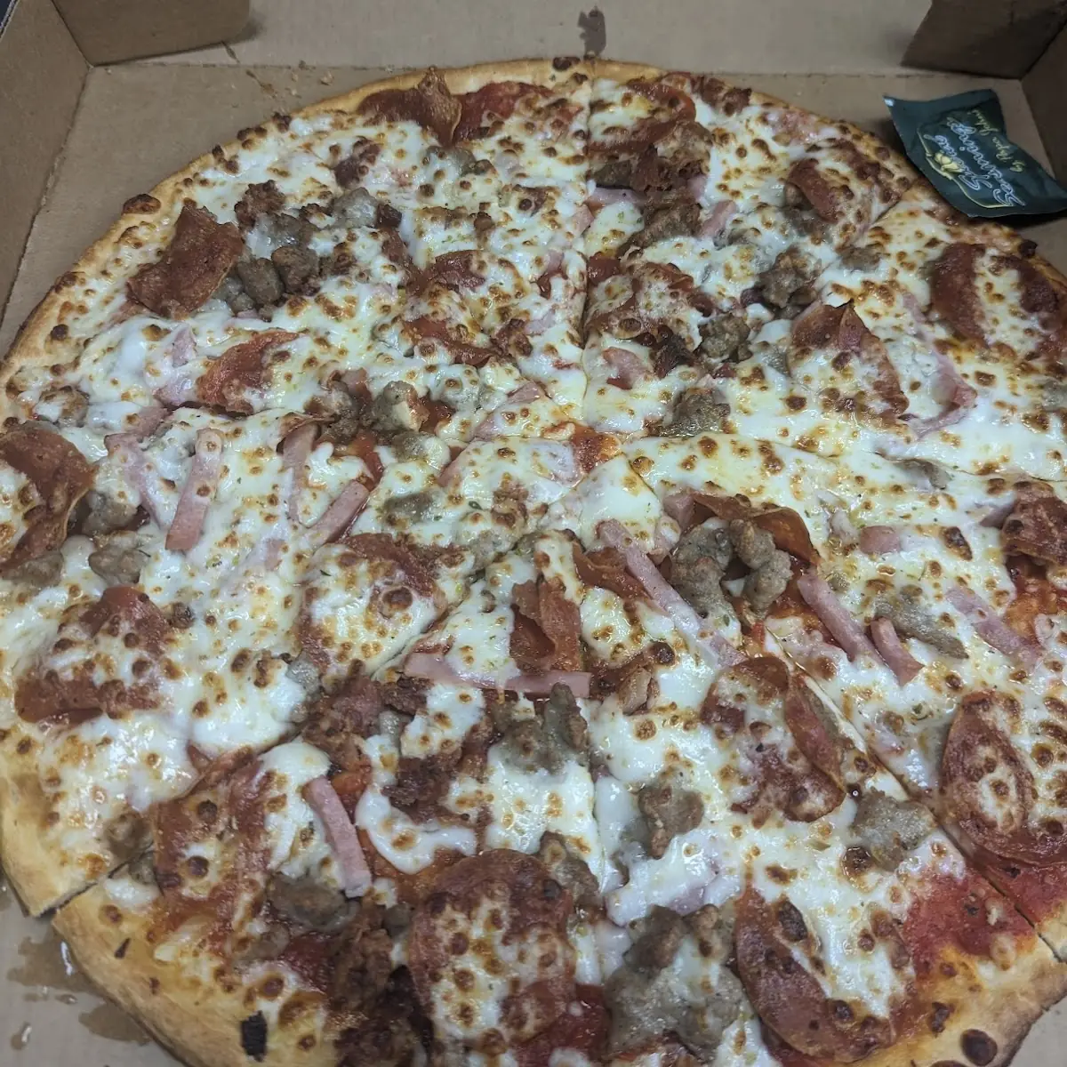 Thin Crust Meats Pizza
