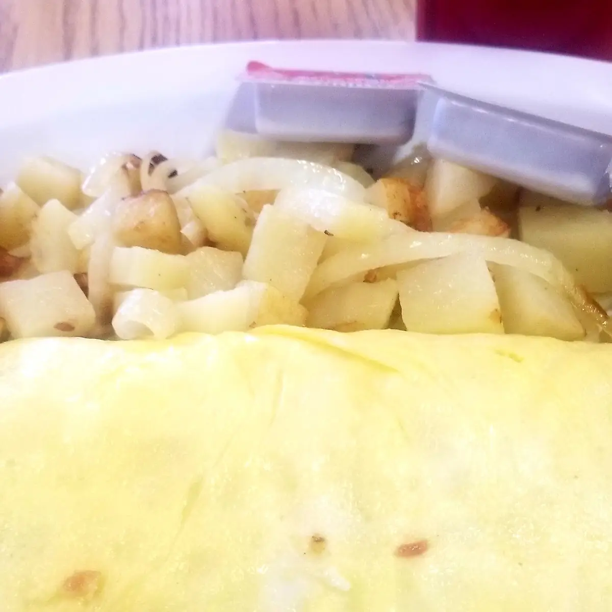 Spanish Omelet with Potatoes and Wheat Toast