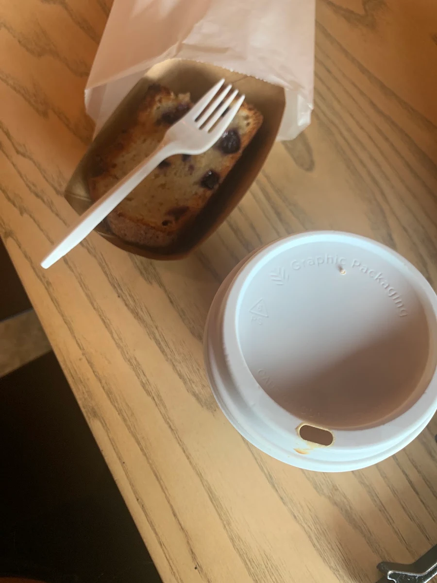 Coffee and Blueberry Muffin