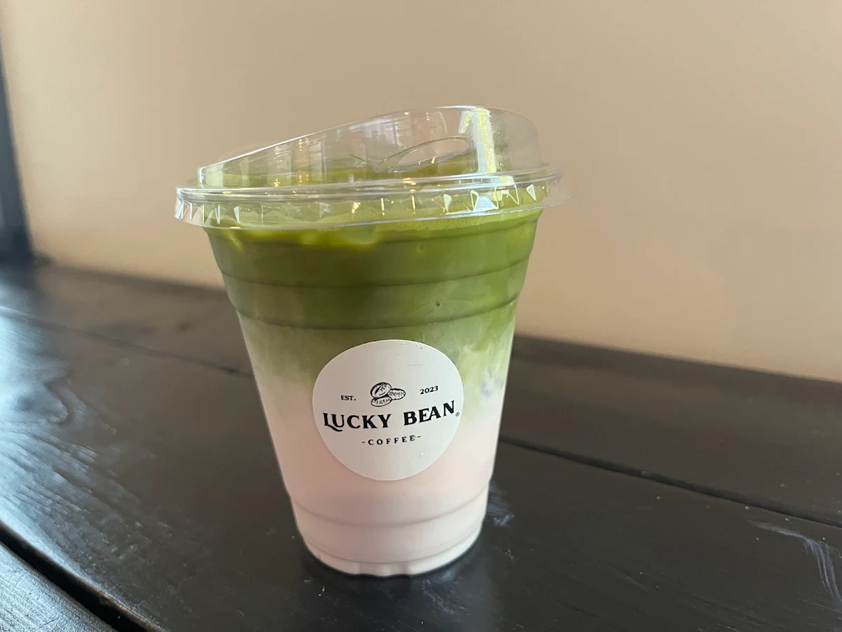 Iced Strawberry Matcha Latte