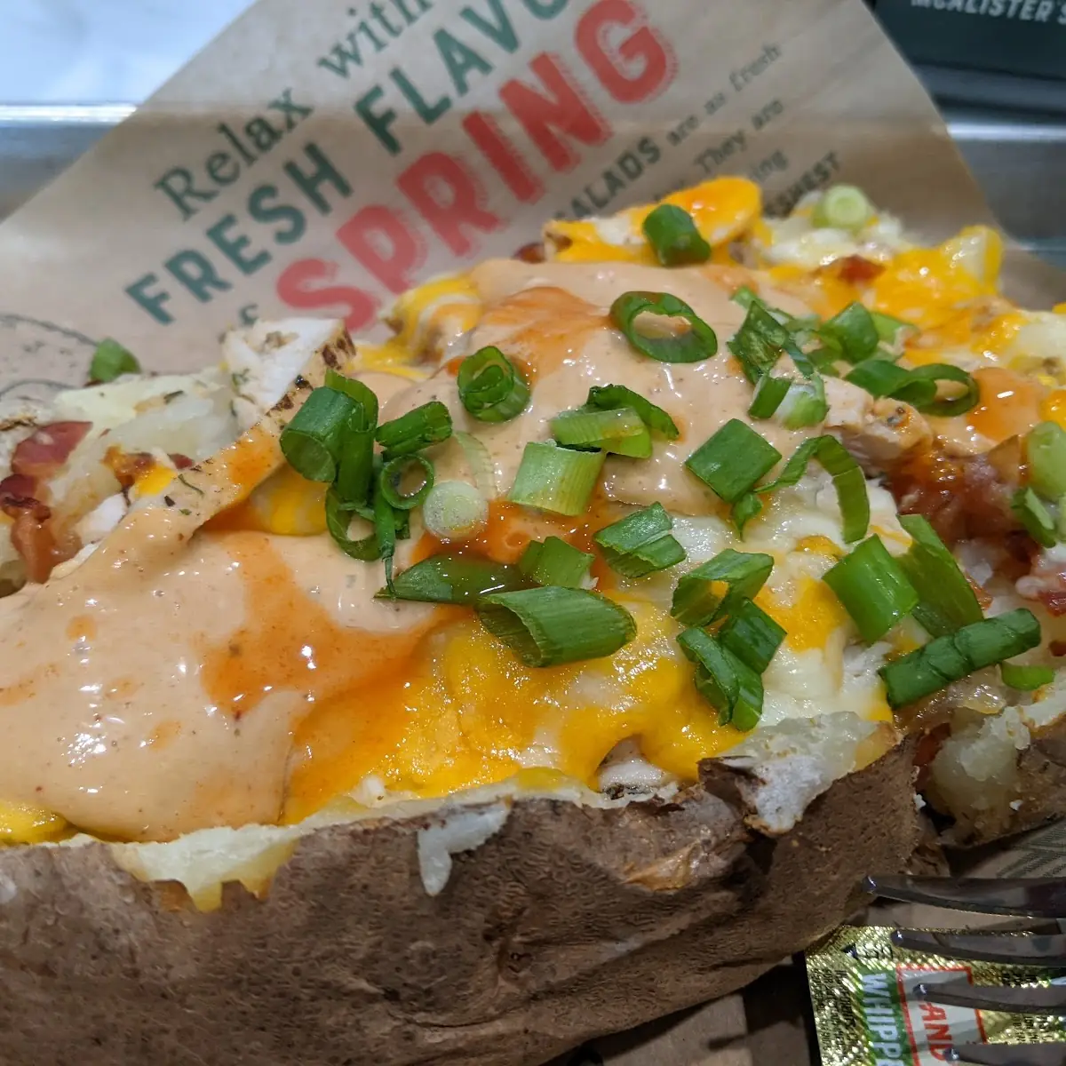 Chipotle Chicken & Bacon Spud with Tabasco
