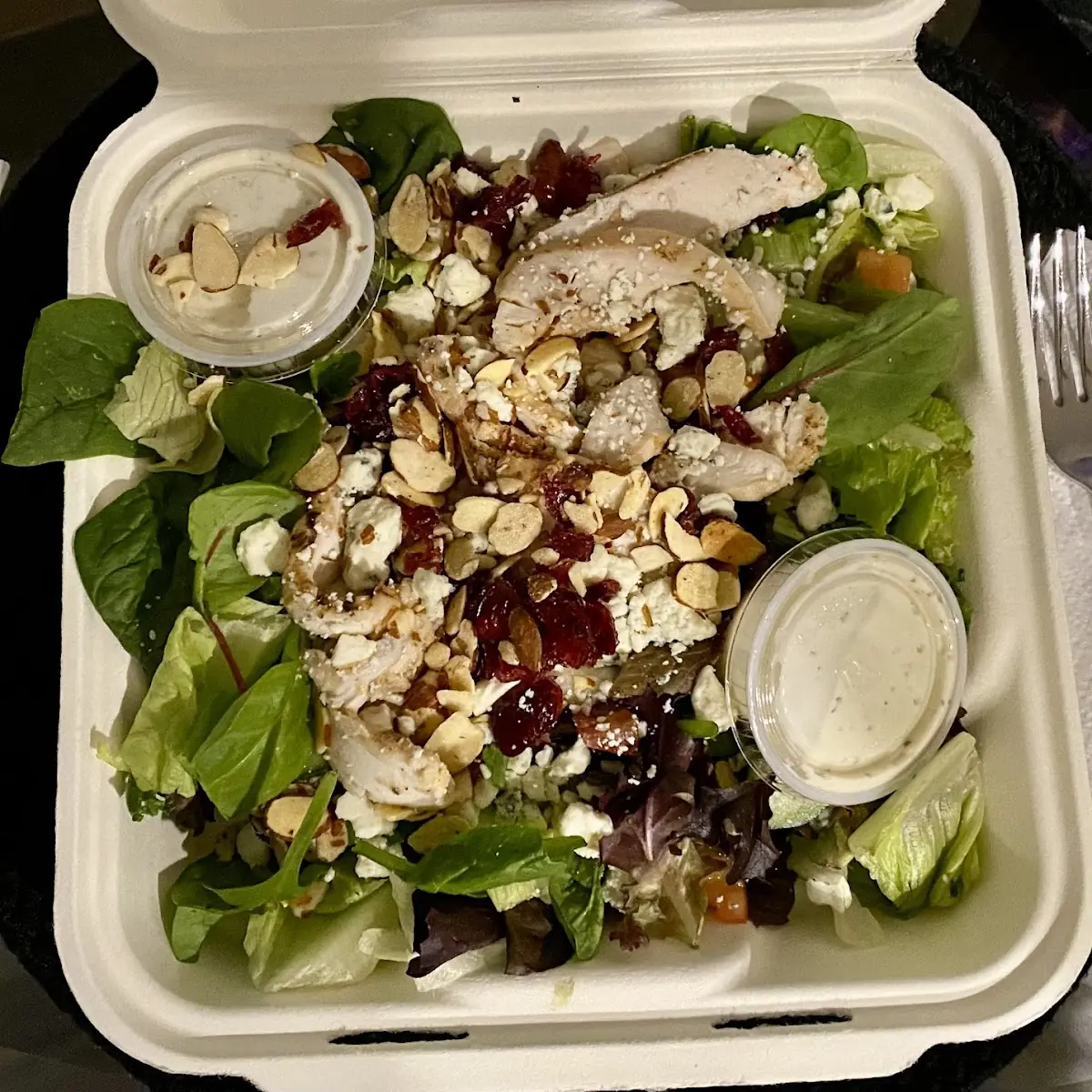 Harvest Chicken Salad Contains Pecans