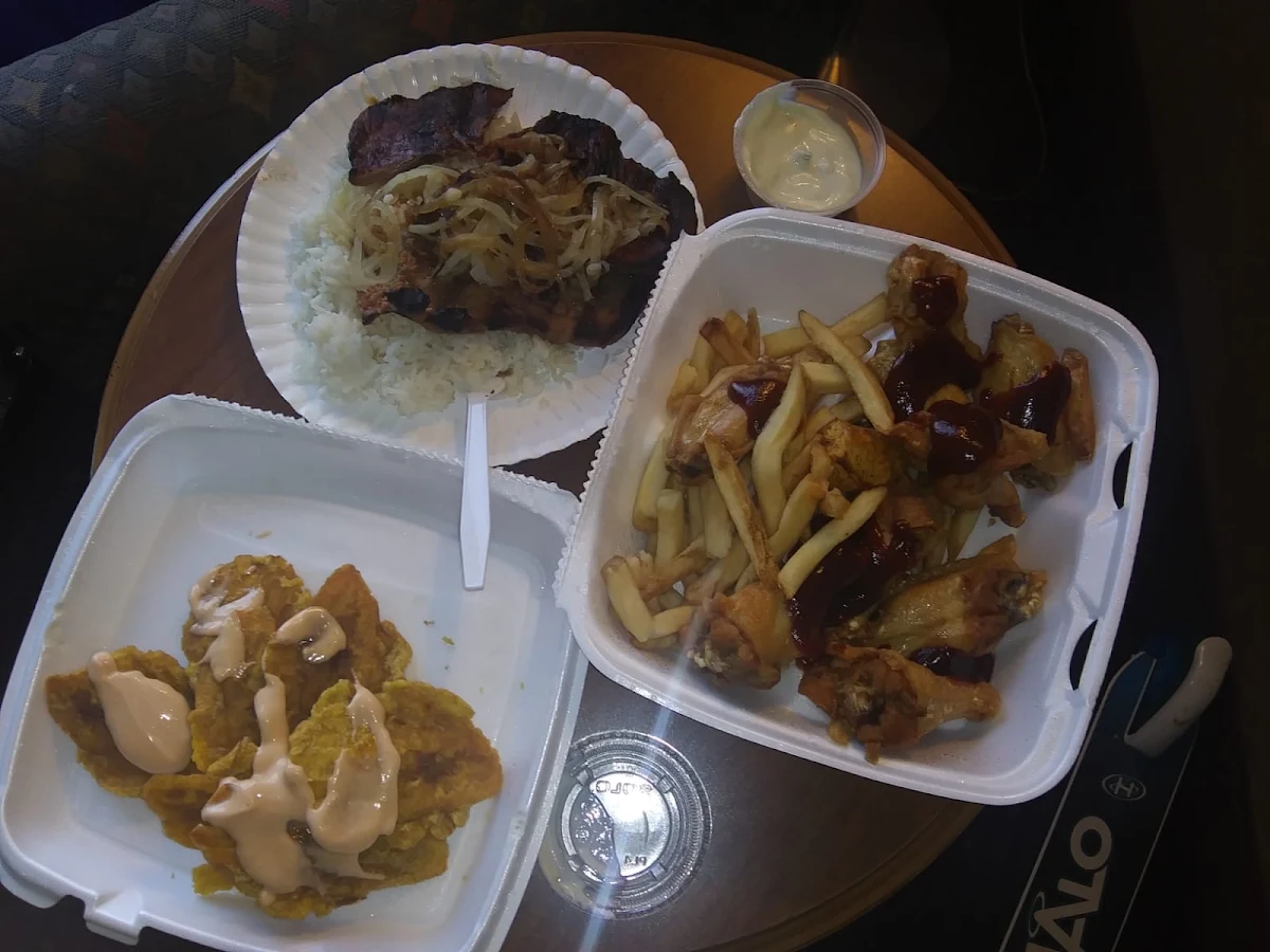 Rice N Beans N Bistec Encebollado