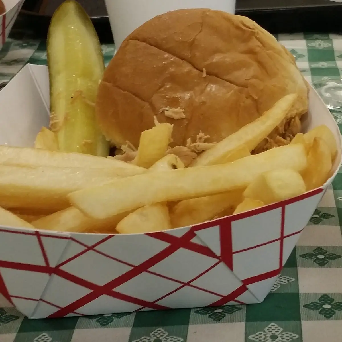 Pulled Chicken Sandwich with Slaw