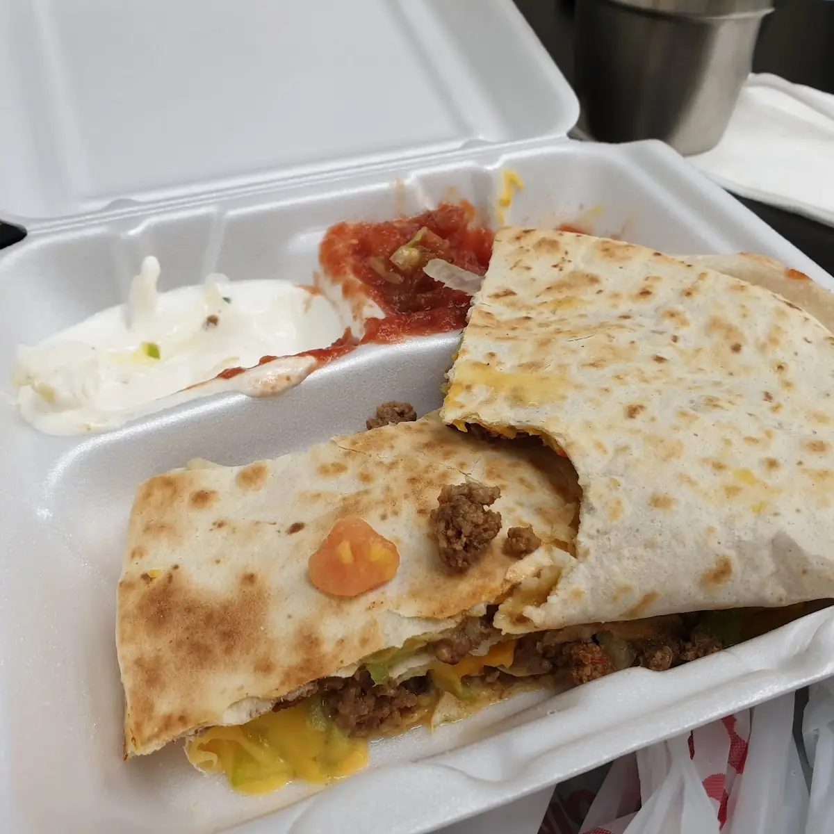Quesadilla with Ground Beef