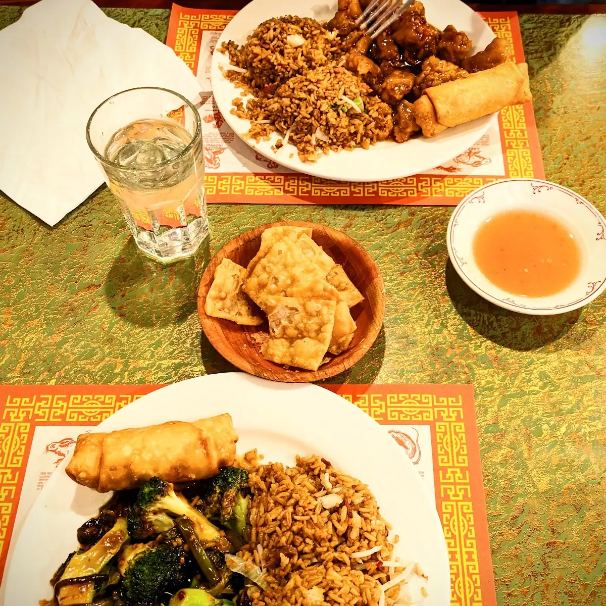 General TSO Chicken and Broccoli with Garlic Sauce