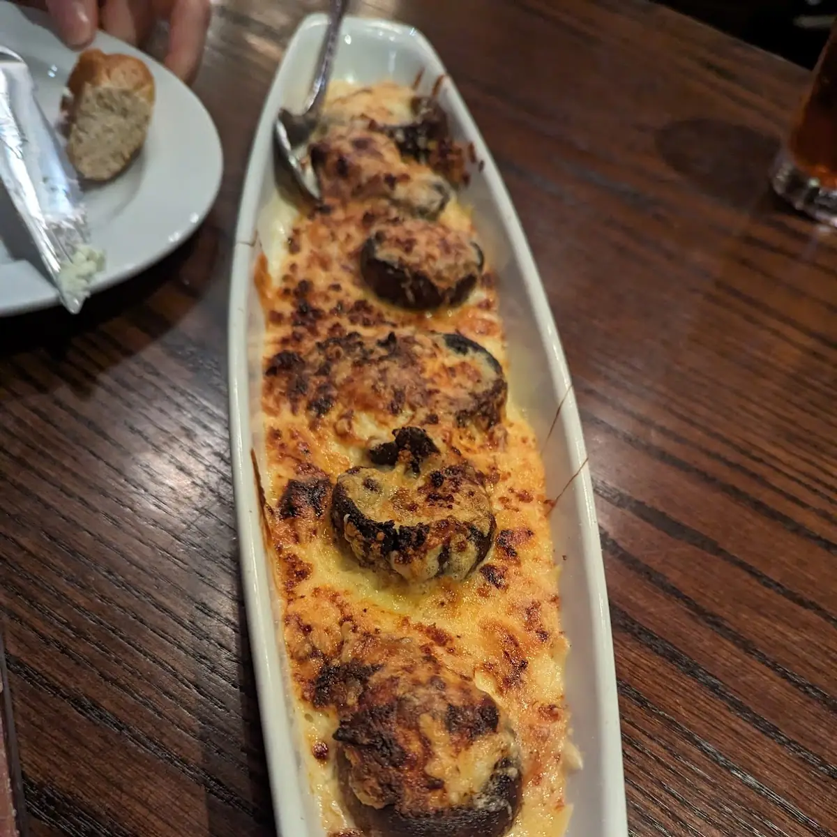 White Cheddar Stuffed Mushrooms