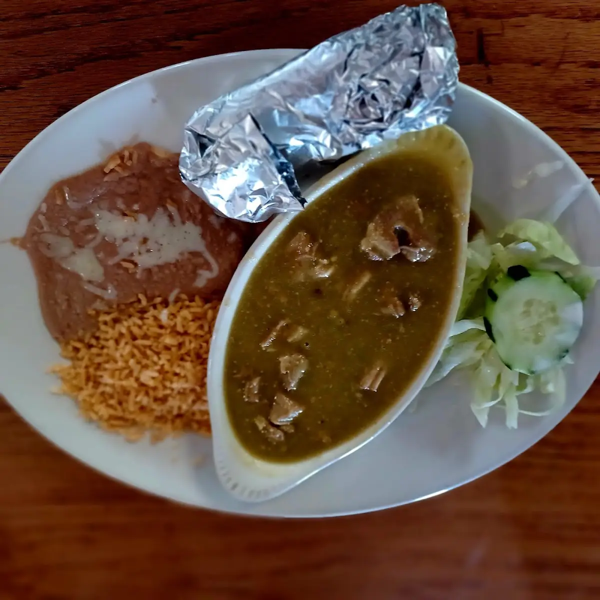 Chile Verde Plate