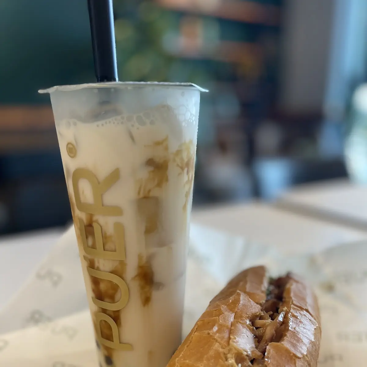 Milk Tea and Sandwich Combo