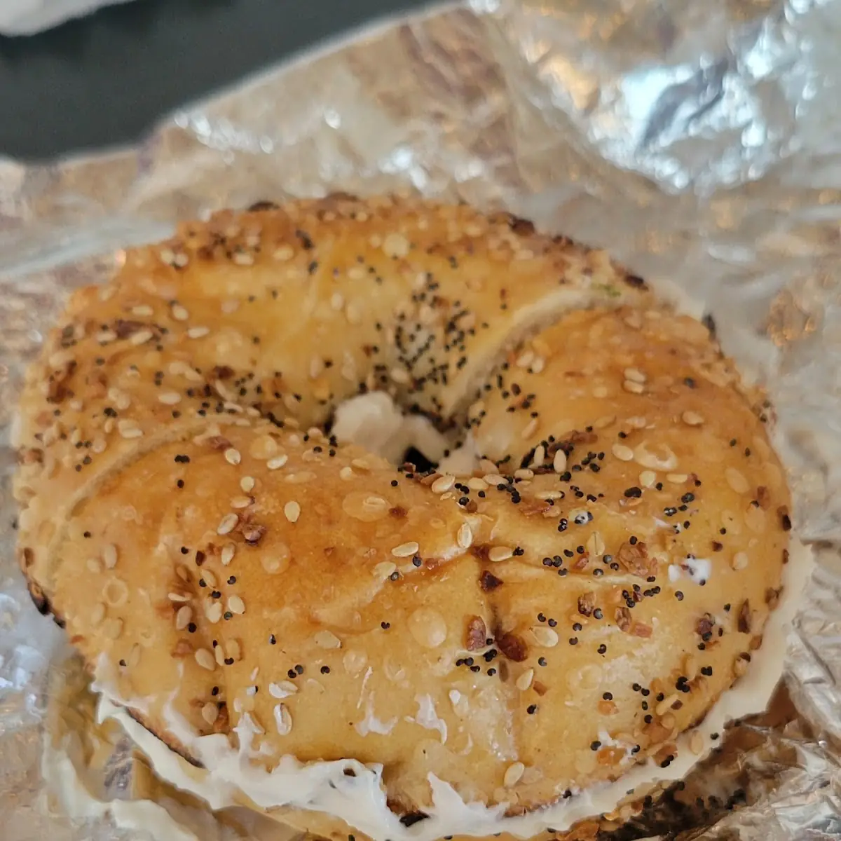 Everything Bagel with Vegan Cream Cheese