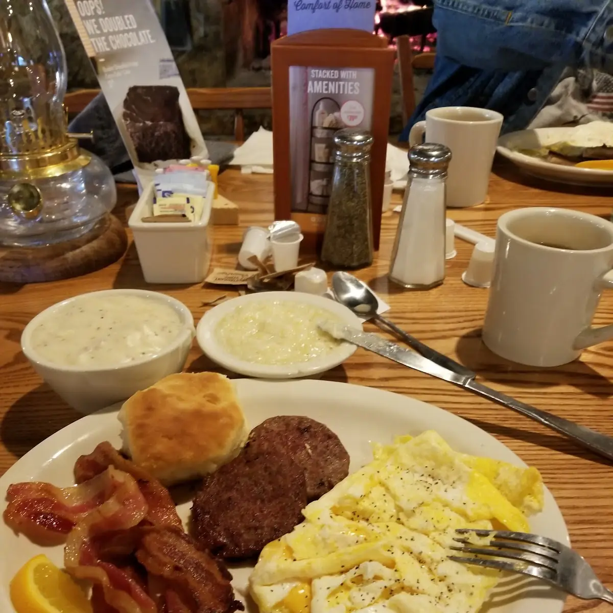 Country Fried Steak Pancake Breakfast