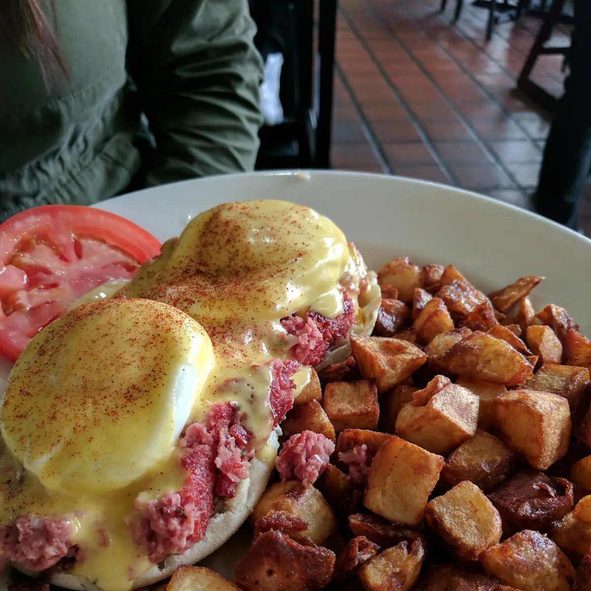 Ham Steak Corn Beef Hash
