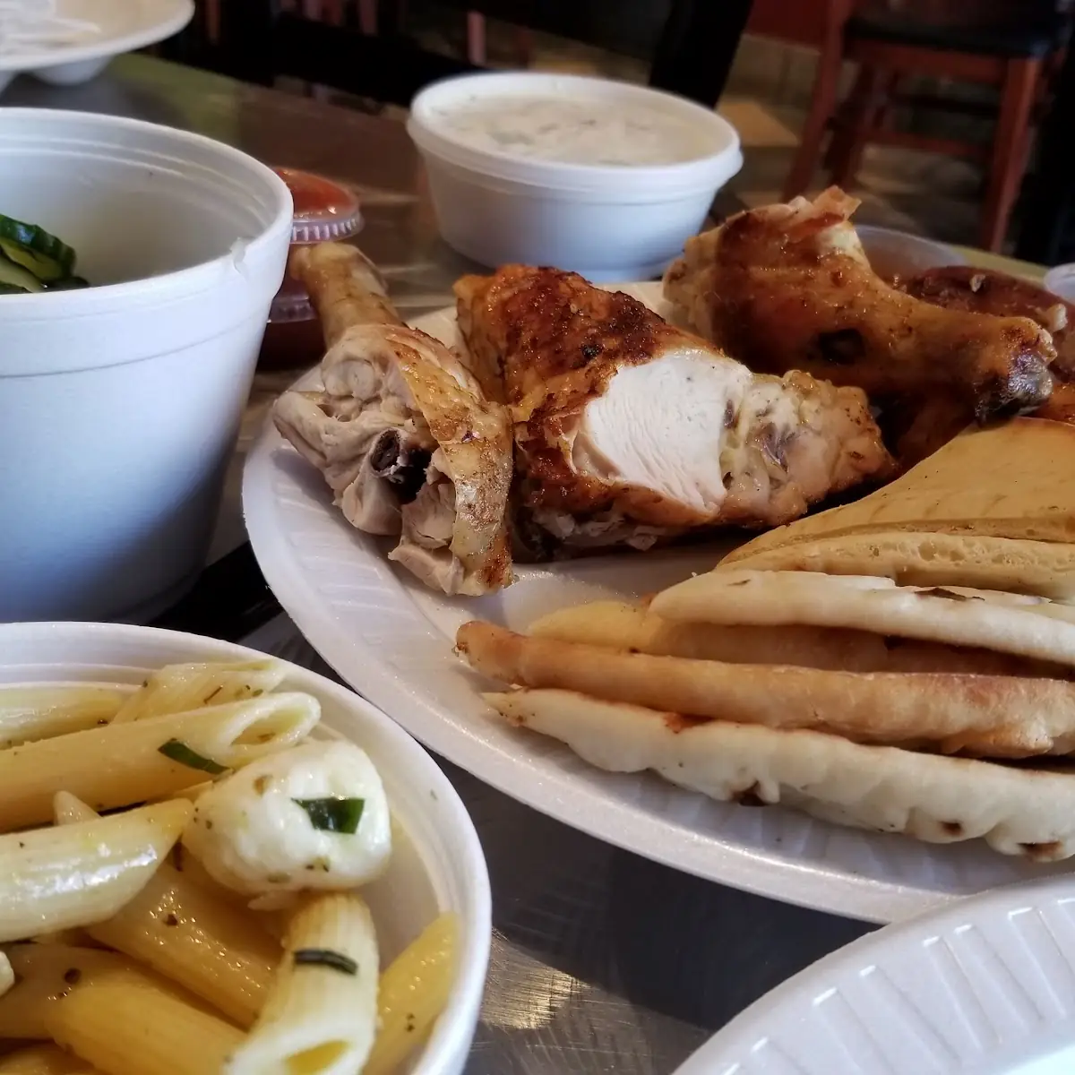 Pasta Salad Half Chicken