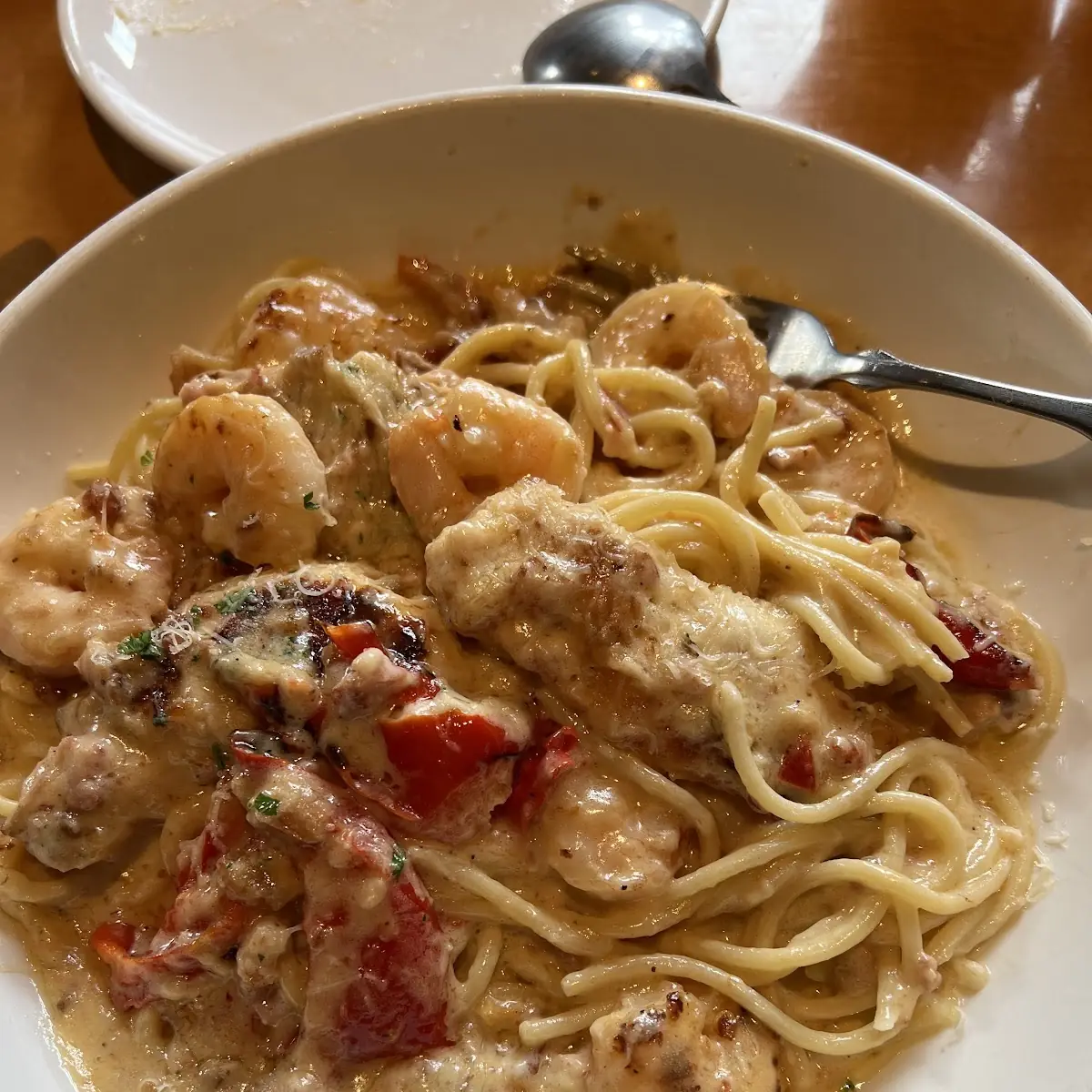 Chicken & Shrimp Carbonara