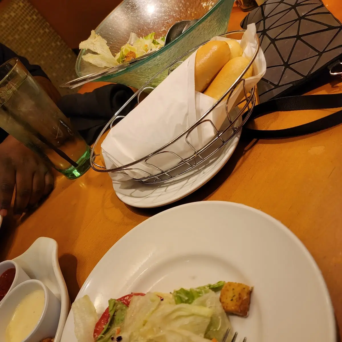 Salad and Bread Sticks