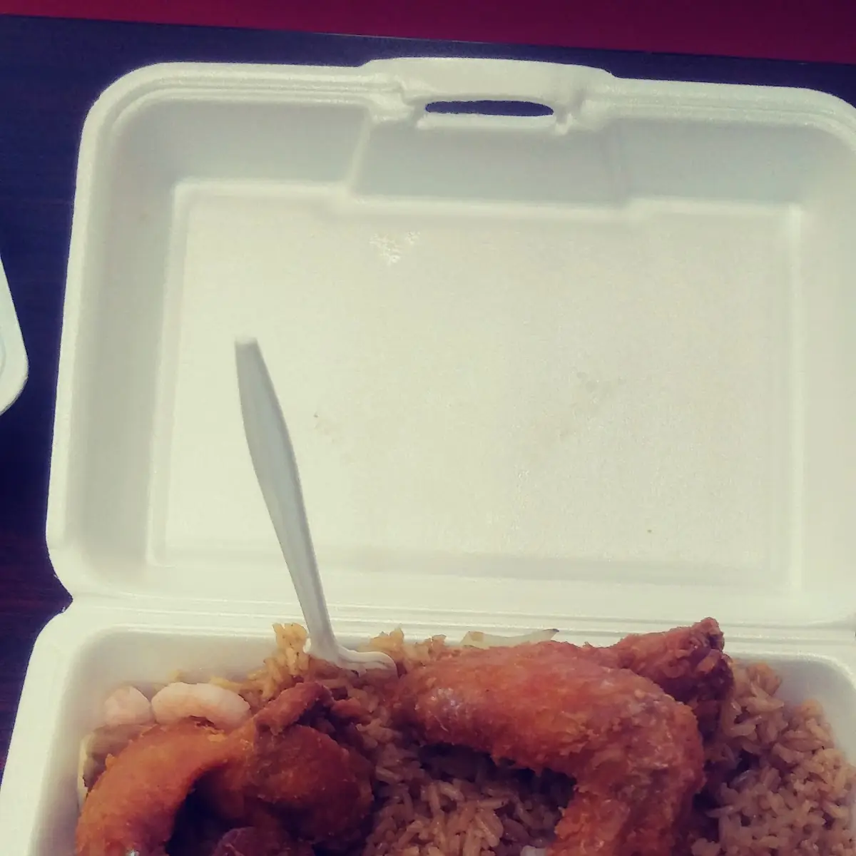 Pork Fried Rice with Chicken Wings