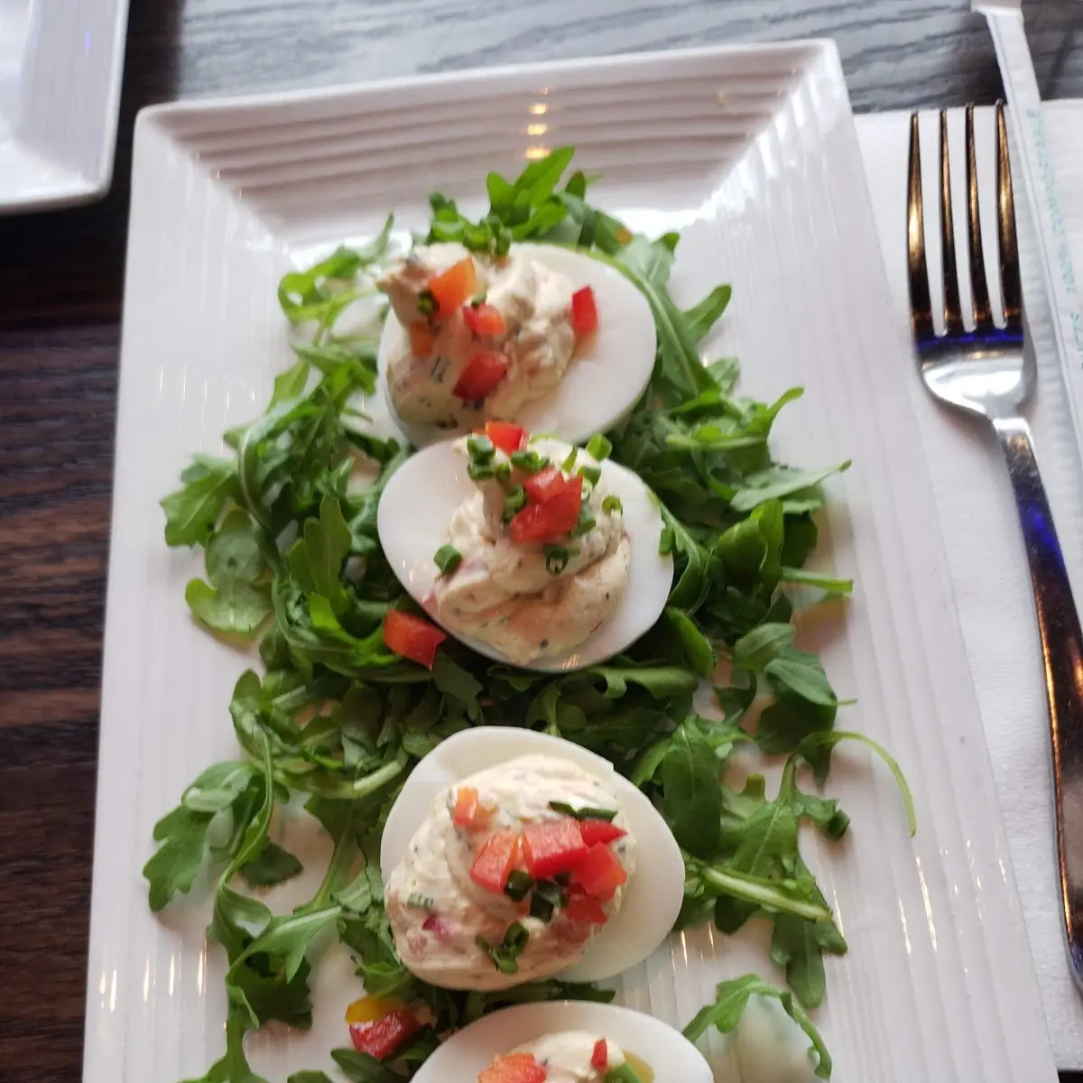 Smoked Salmon Deviled Eggs