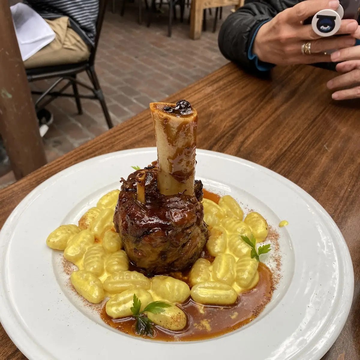 Braised Lamb Shank with Gnocchi