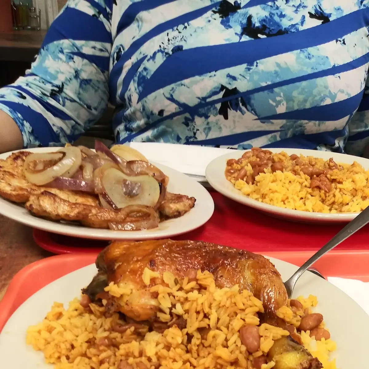 Baked Chicken with Yellow Rice