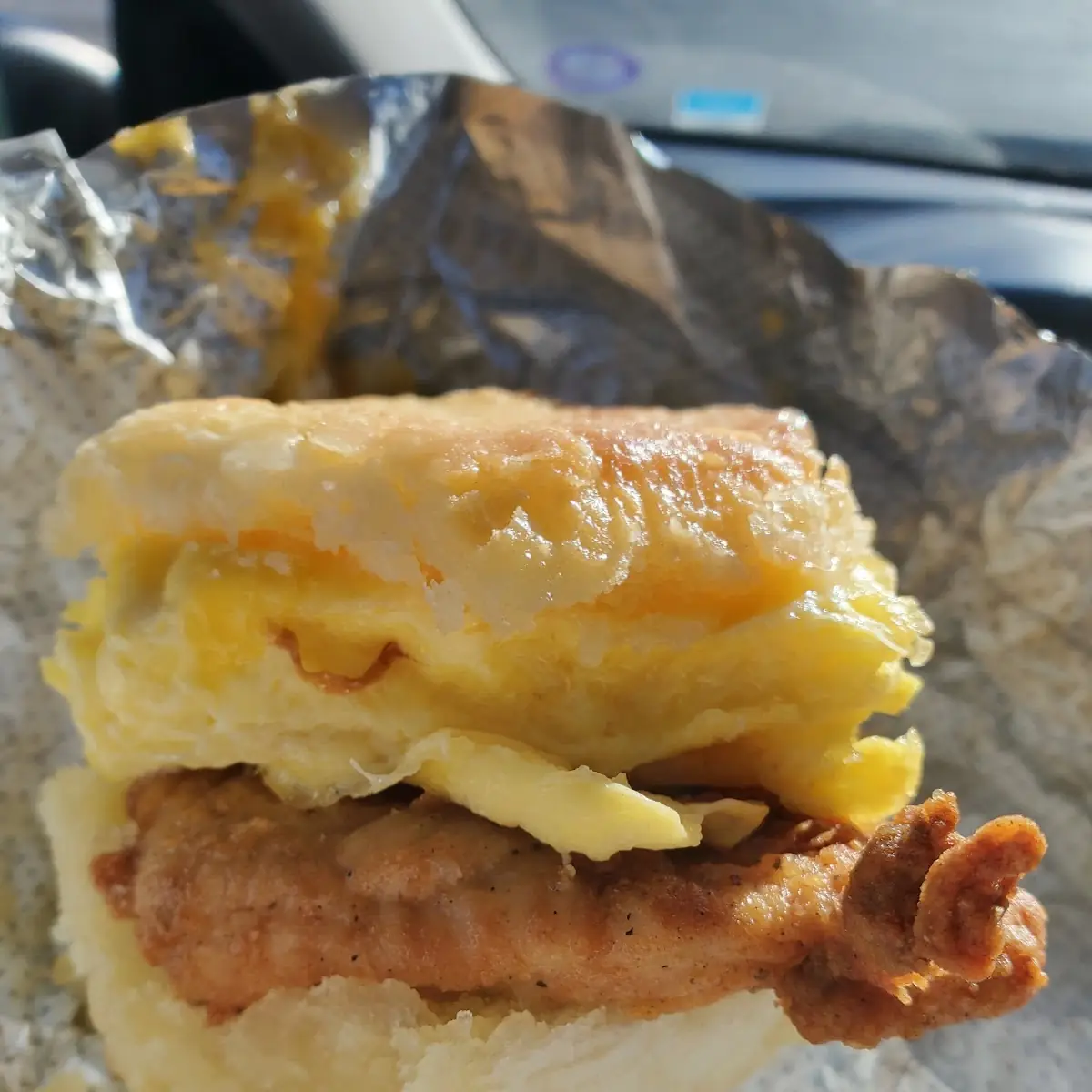 Chicken Biscuit with Egg