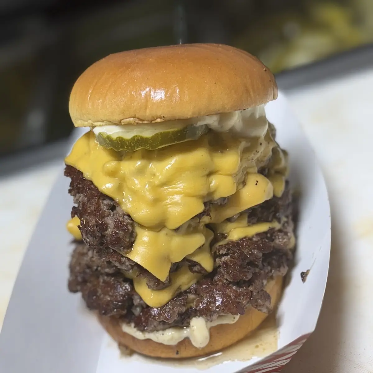 1 2 lb Grass Fed Double Cheeseburger