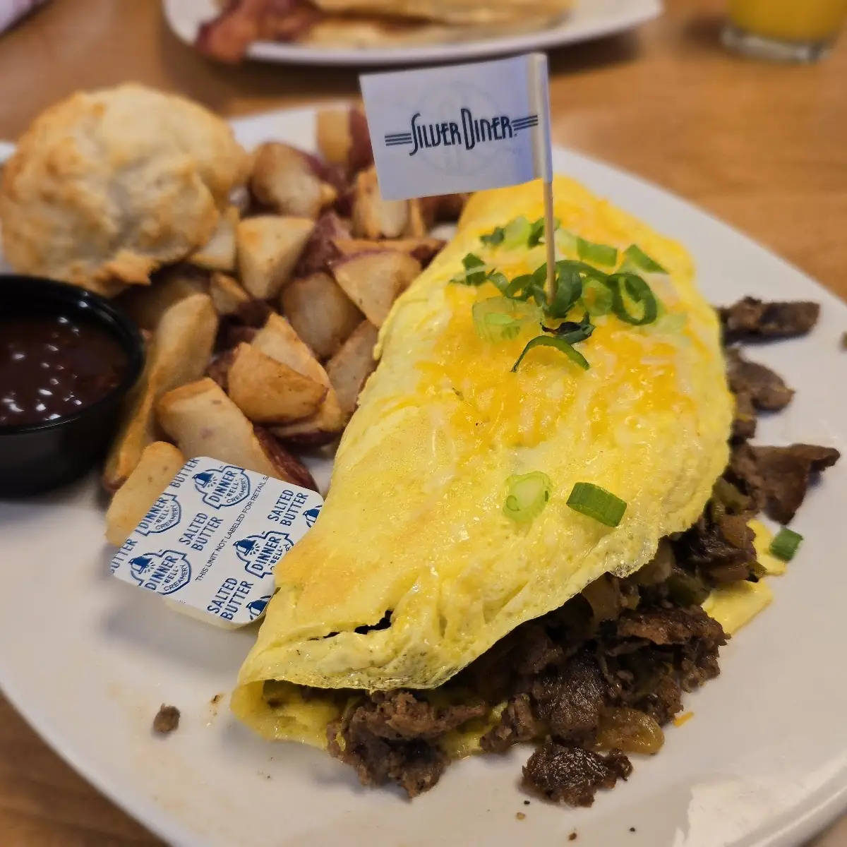 Philly Cheesesteak Omelette